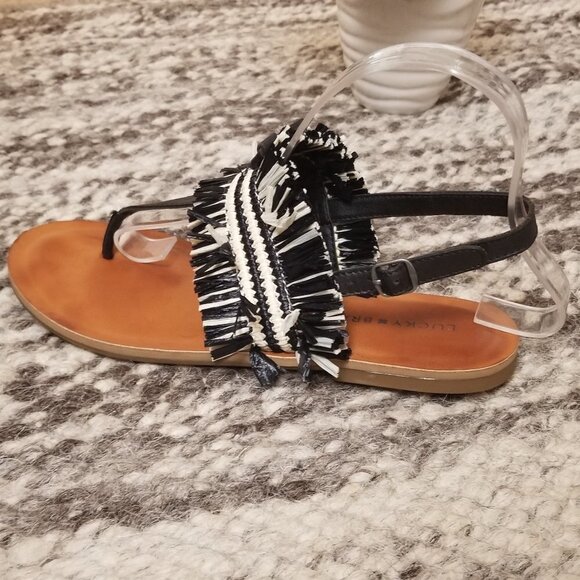 Lucky brand Straw Sandals - Picture 4 of 6